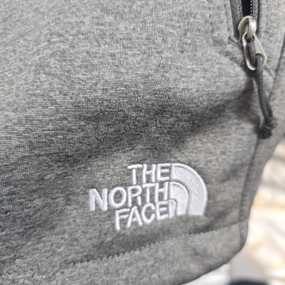 The North Face Windwall Fleece Vest Men's L Heather Gray Ports America Logo Poly